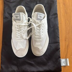 Chloe Kick Sneaker suede mesh leather